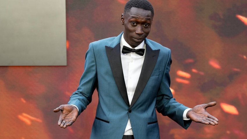 FILE – Khaby Lame poses for photographers upon arrival at the premiere of the film ‘Oppenheimer’ in London, July 13, 2023.