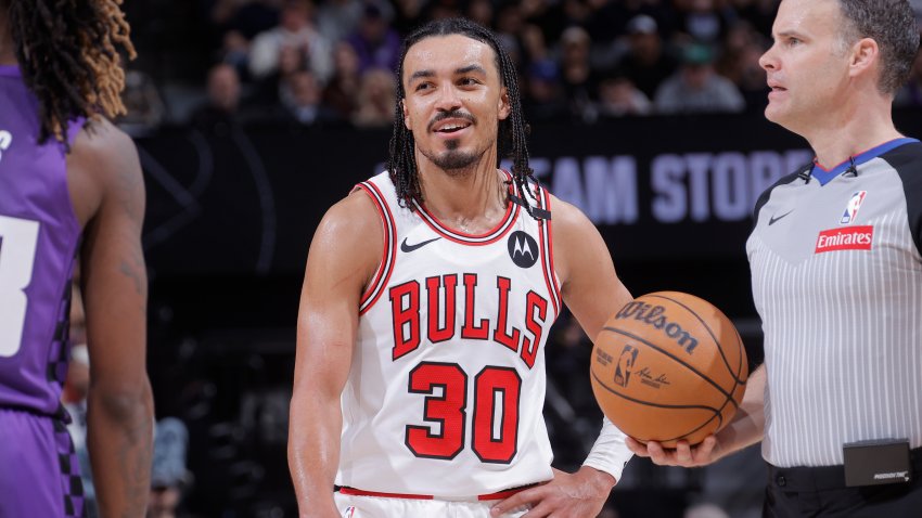 SACRAMENTO, CA – MARCH 20: Tre Jones #30 of the Chicago Bulls looks on during the game against the Sacramento Kings on March 20, 2025 at Golden 1 Center in Sacramento, California. NOTE TO USER: User expressly acknowledges and agrees that, by downloading and or using this photograph, User is consenting to the terms and conditions of the Getty Images Agreement. Mandatory Copyright Notice: Copyright 2025 NBAE (Photo by Rocky Widner/NBAE via Getty Images)