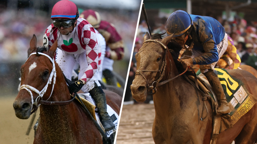 Journalism and Sovereignty racing in the Preakness Stakes and Kentucky Derby, respectively