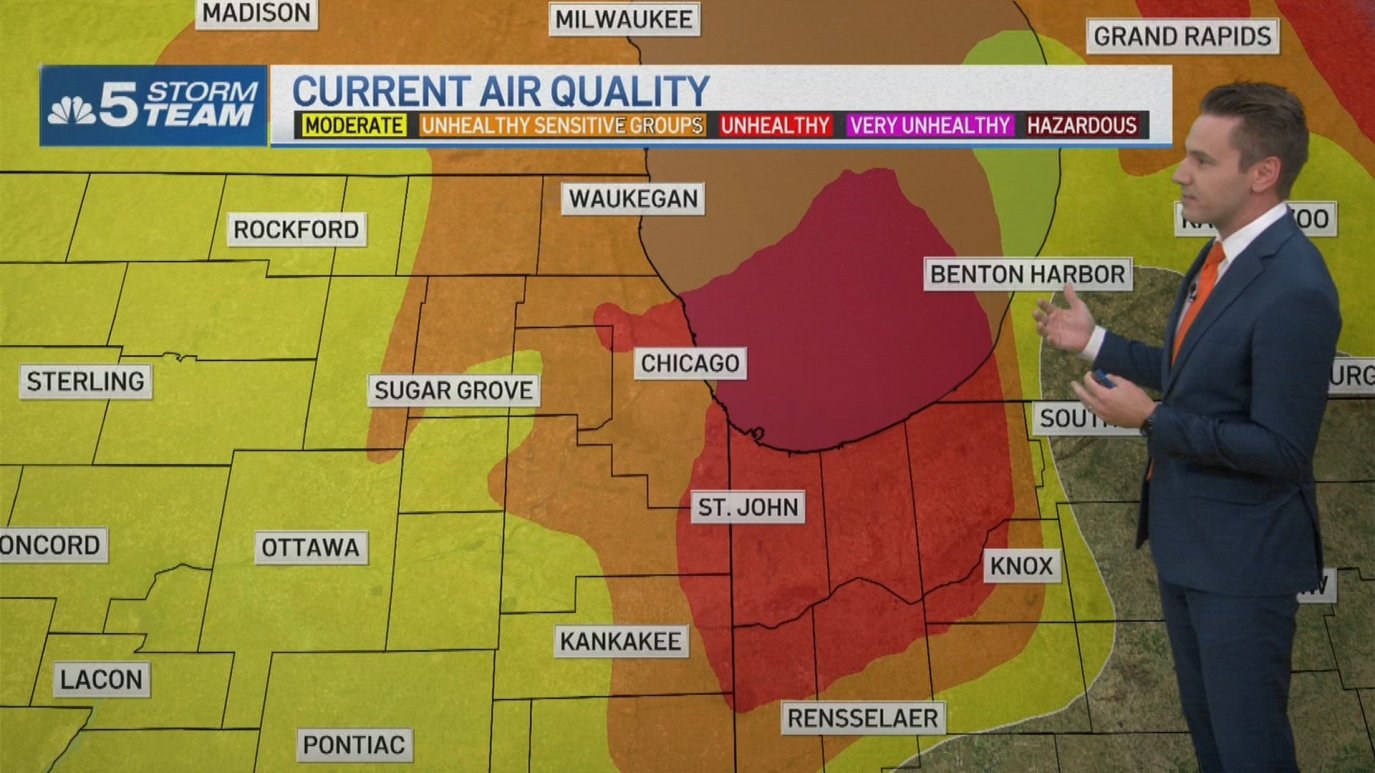 Air quality alert extended in Chicago area – NBC Chicago