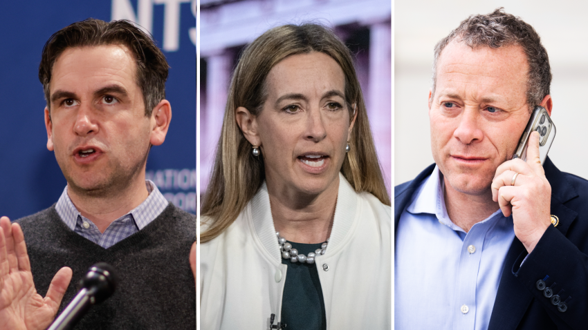 Steve Fulop, Mikie Sherrill and Josh Gottheimer.