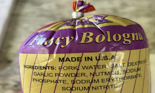 Foto de producto de fiambre de mortadela. 