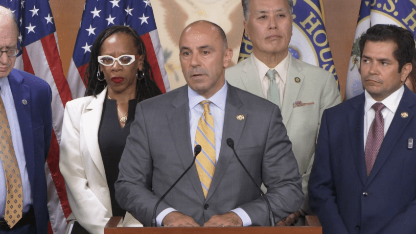 Rep. Jimmy Panetta, D-California, at press event