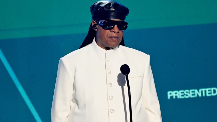 File. Stevie Wonder speaks onstage during the 2025 BET Awards at Peacock Theater on June 09, 2025 in Los Angeles, California.