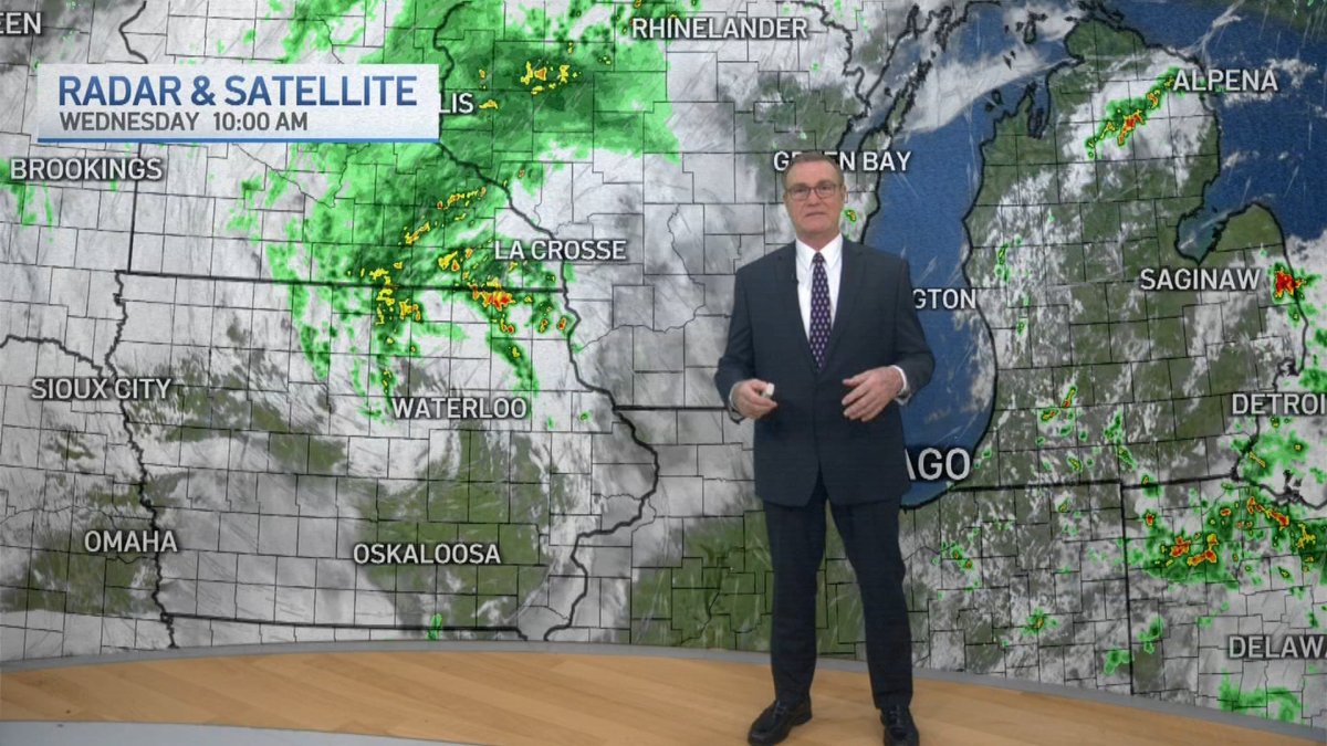 Forecast: Mostly cloudy skies, much cooler temperatures – NBC Chicago