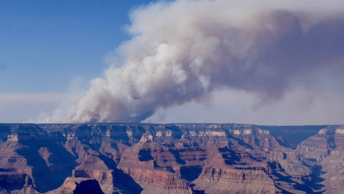 Wildfire near Grand Canyon expands tenfold over 24 hours – NBC Chicago