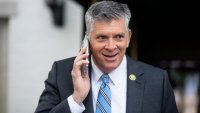 WASHINGTON – MAY 10: Rep. Darin LaHood, R-Ill., leaves the House Republicans’ caucus meeting at the Capitol Hill Club in Washington on Wednesday, May 10, 2023. (Bill Clark/CQ-Roll Call, Inc via Getty Images)