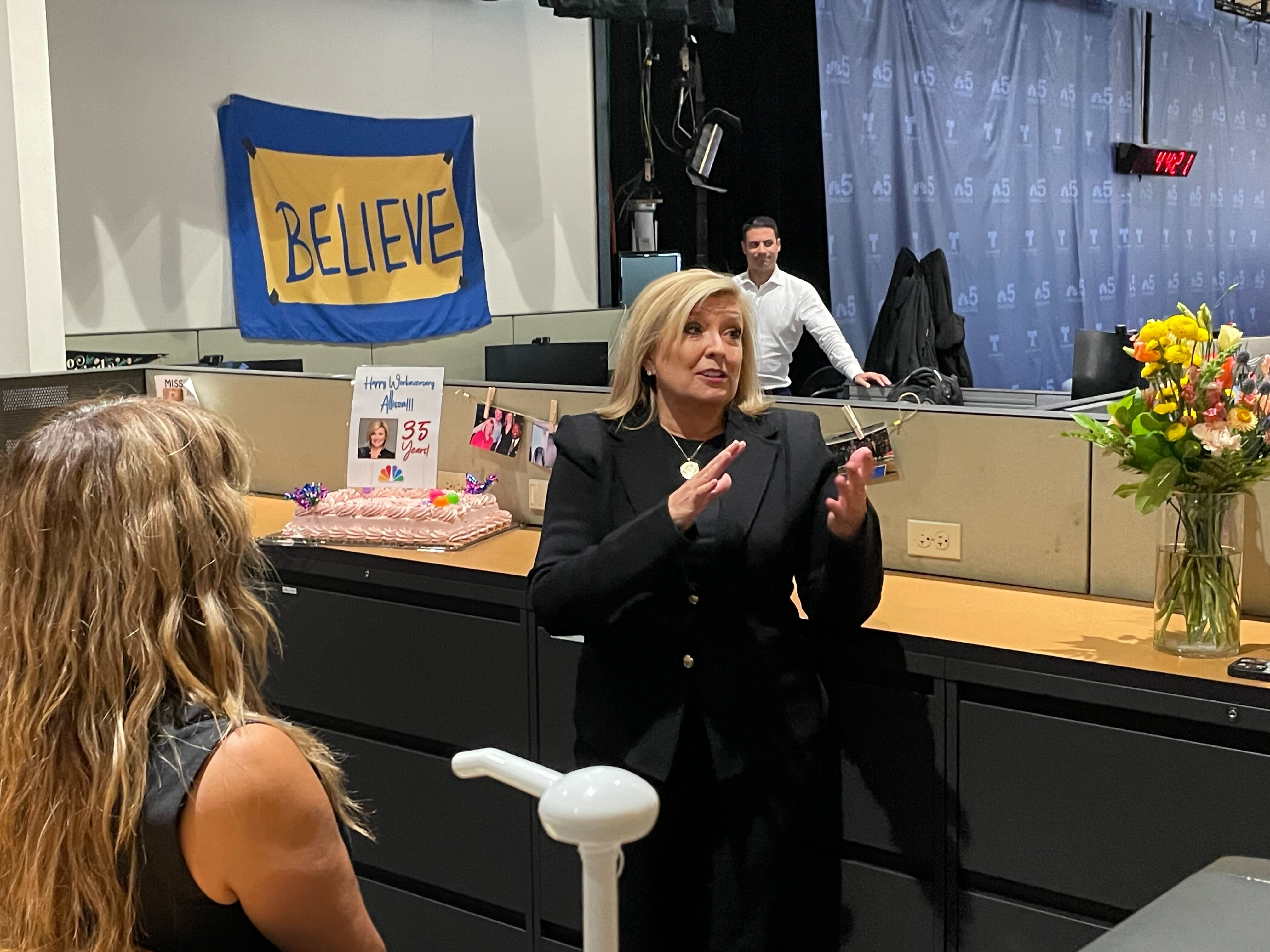 Allison Rosati celebrates her 35th anniversary at NBC Chicago