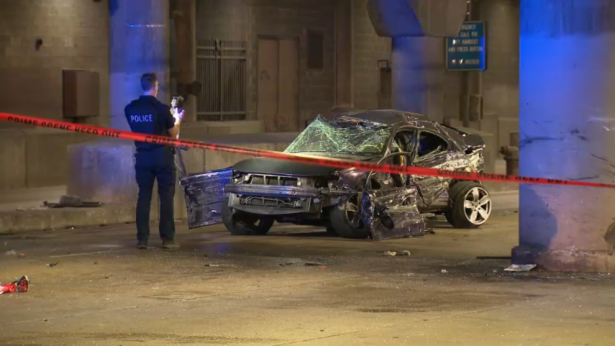 Deadly Lower Wacker Drive crash leaves teen killed and another injured; road closures in place