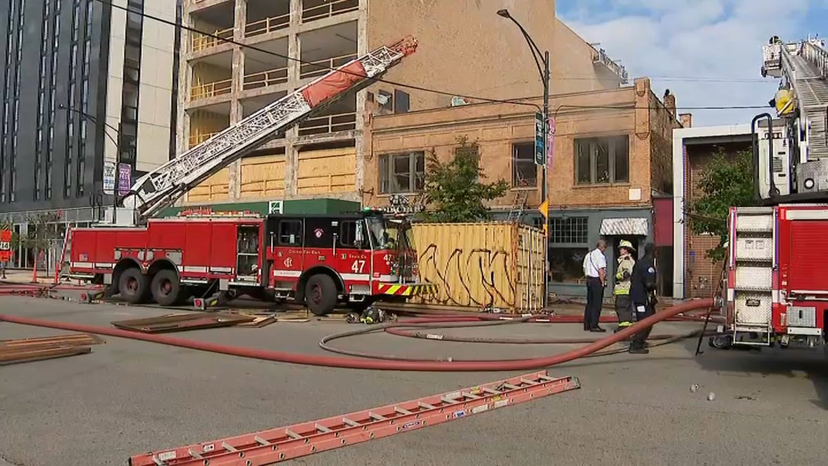 Fire engulfs multi-story building in Edgewater