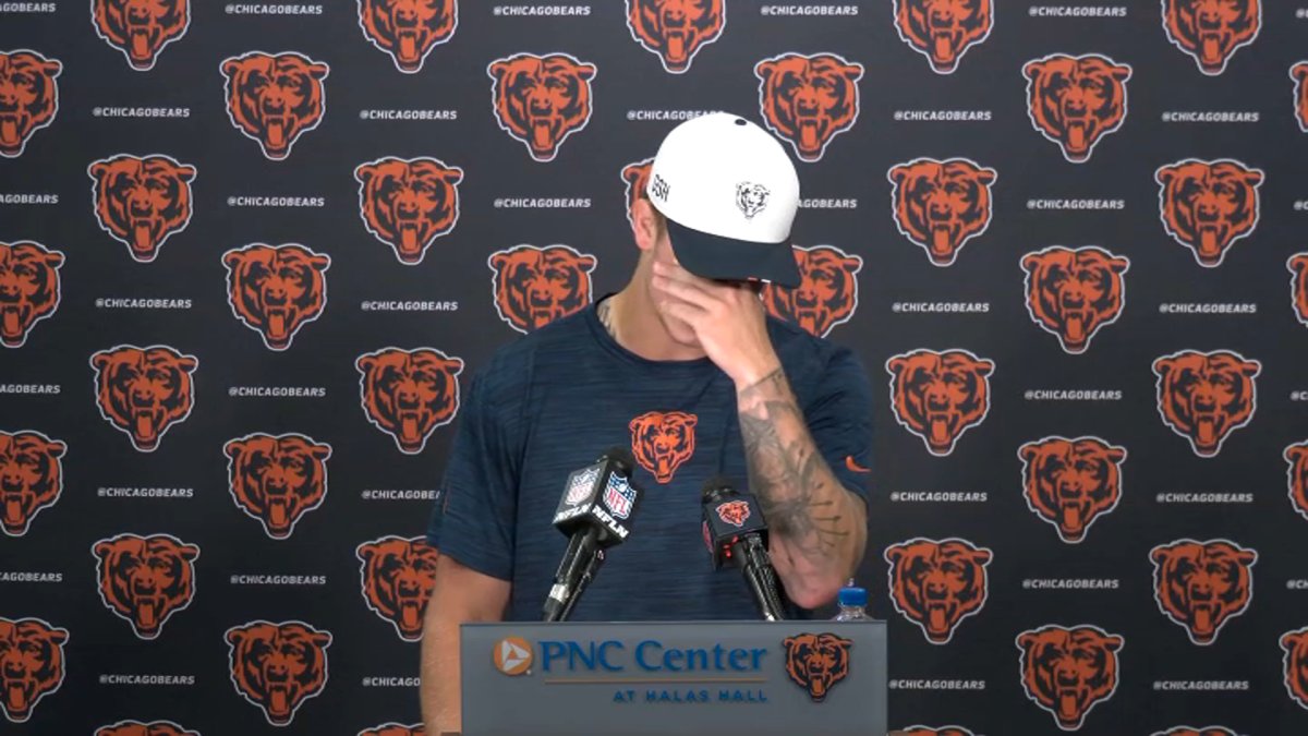 Tyson Bagent breaks down in tears after learning of major contract extension