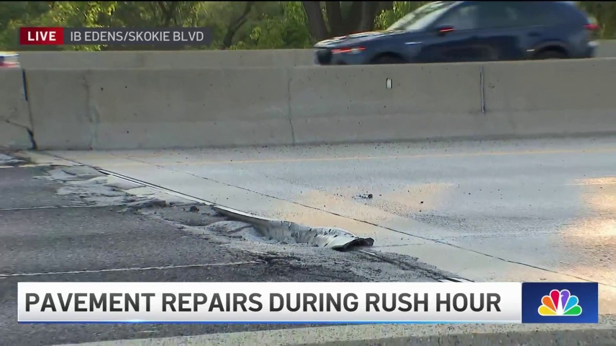 Pavement buckles on inbound Edens Expressway in north suburbs during ...