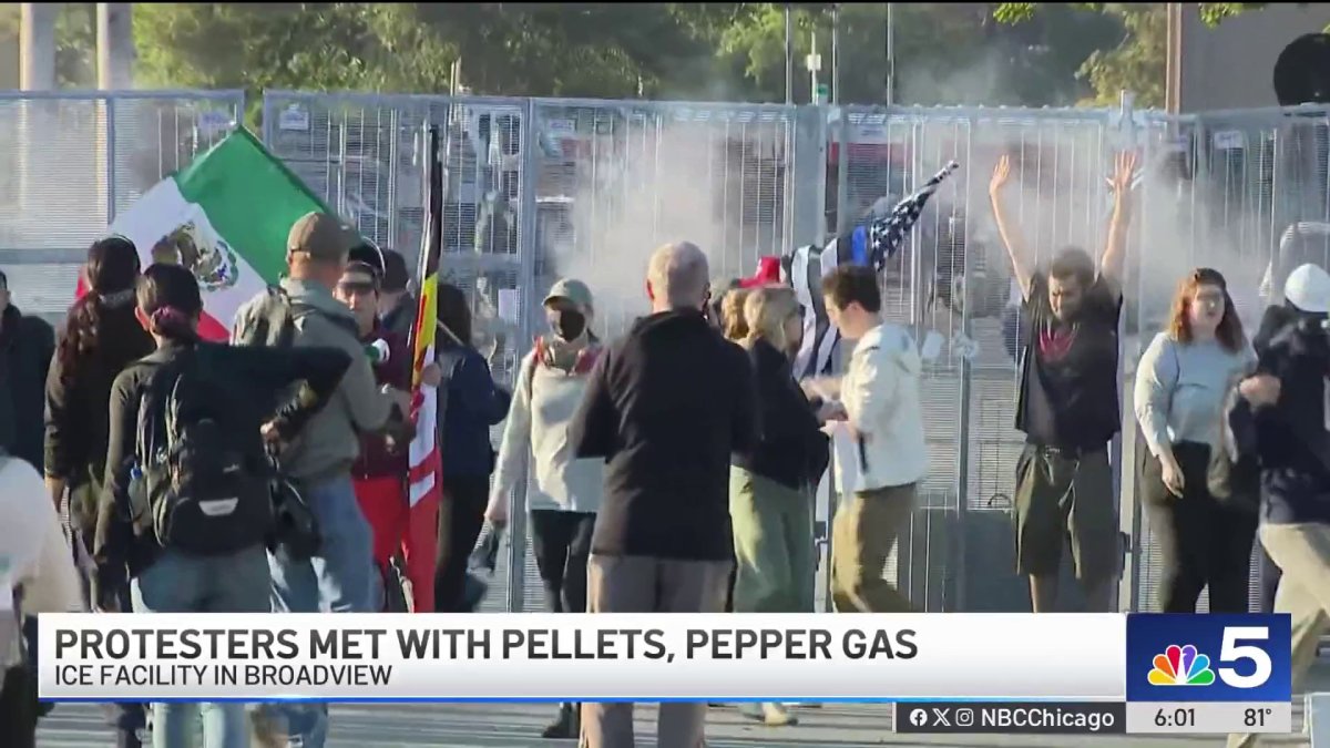 Protests continue outside ICE processing facility in Broadview – NBC ...