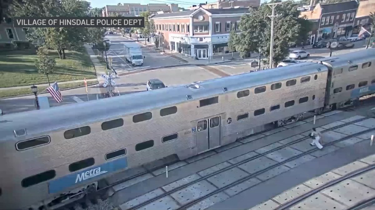 Shocking video from suburban Metra station shows person crawling under train