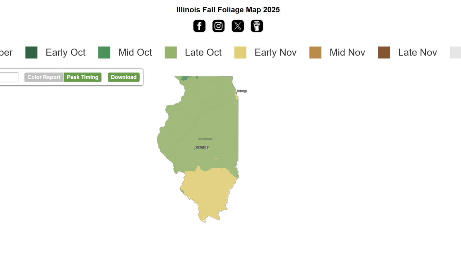 When does fall start for 2025? Illinois fall colors, foliage map – NBC ...