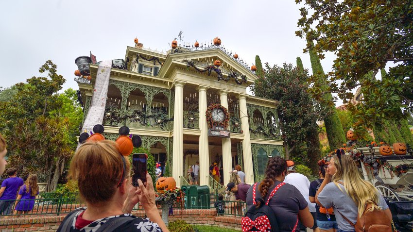 Haunted Mansion Holiday during Halloween Time at Disneyland in Anaheim, CA, on Friday, September 3, 2021. (Photo by Jeff Gritchen/MediaNews Group/Orange County Register via Getty Images)