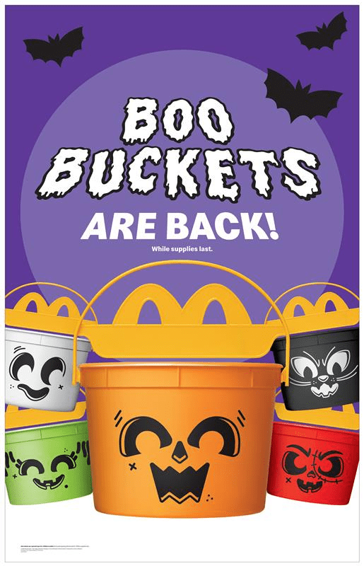 McDonald's announces 2025 return of Boo Buckets – with 2 new