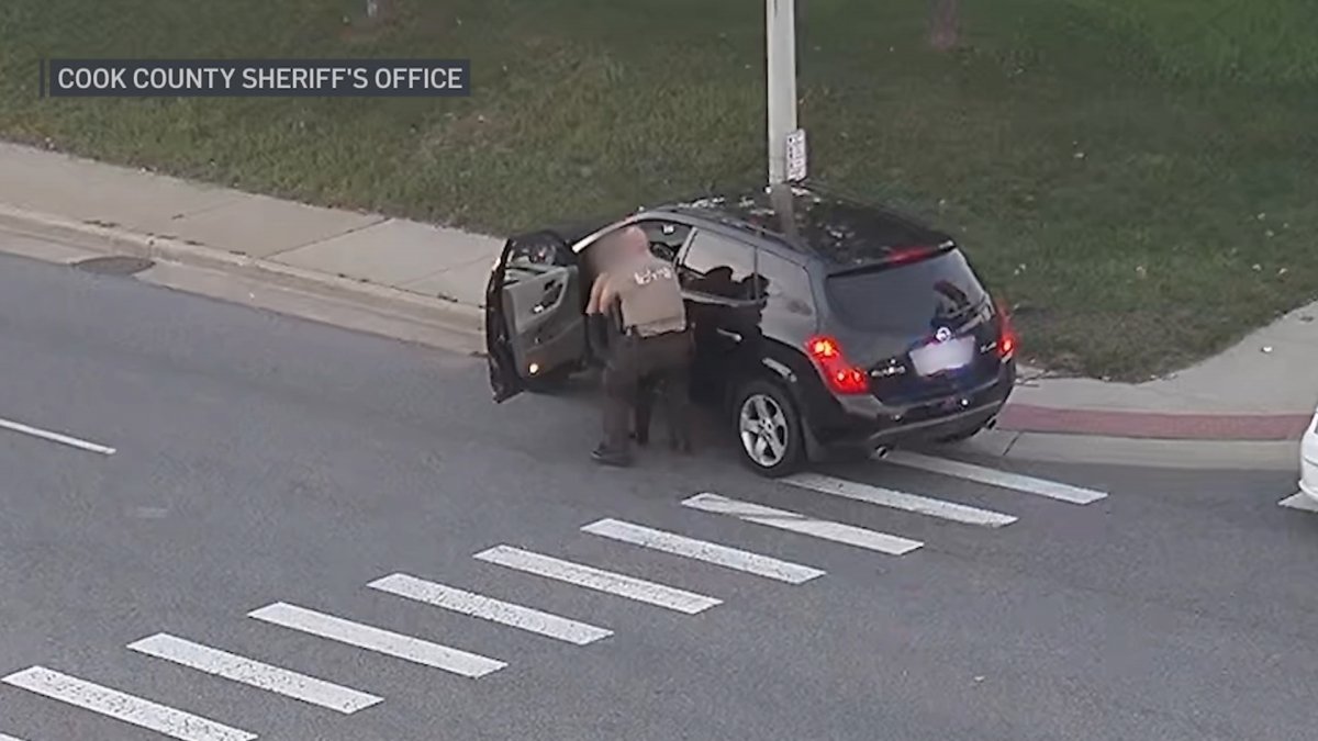 Police officer saves woman who began choking while driving in Chicago suburb