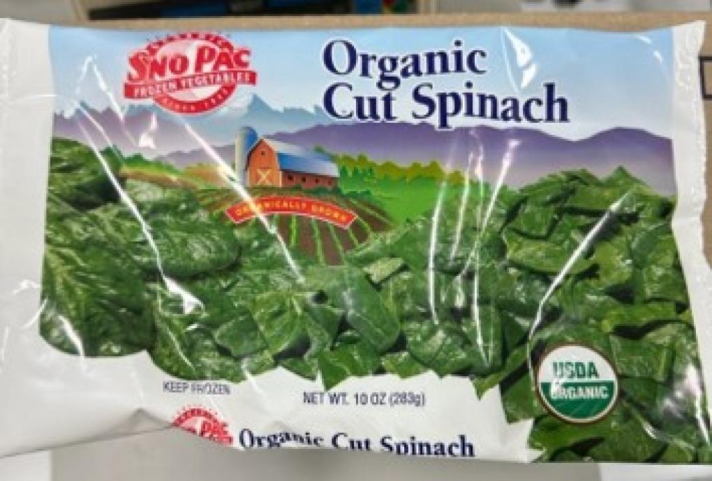 Sno Pac, Del Mar frozen organic spinach recalled for Listeria – NBC Chicago