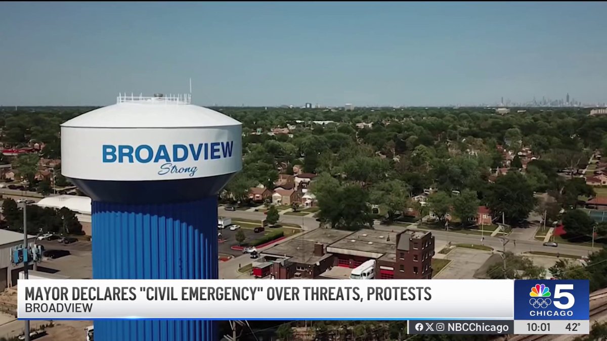Broadview mayor issued civil emergency proclamation amid threats – NBC ...