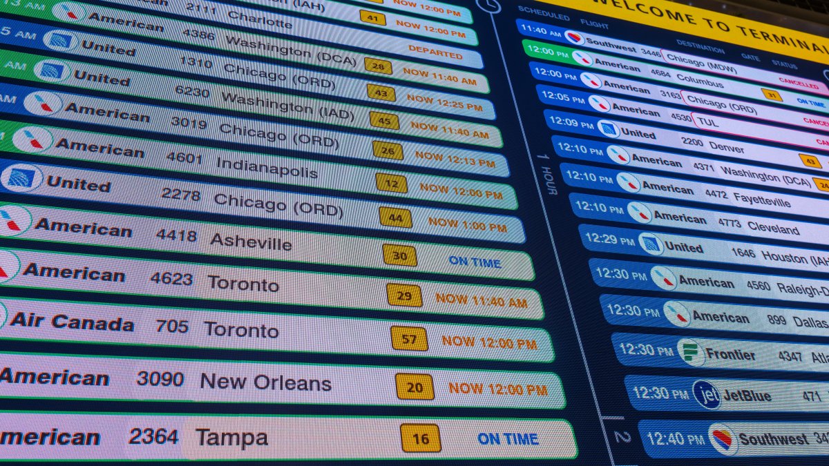 Several flights between Chicago and multiple major cities in Mexico - including popular tourist destinations - were canceled on Sunday.