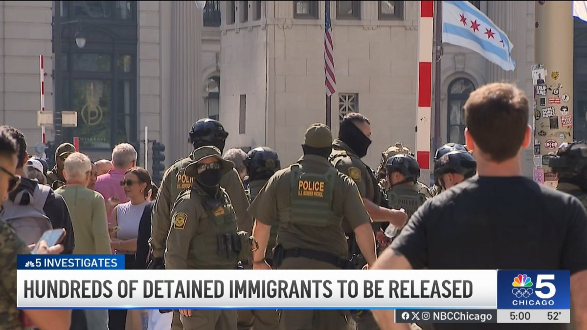 Judge orders release of hundreds detained by federal agents – NBC Chicago