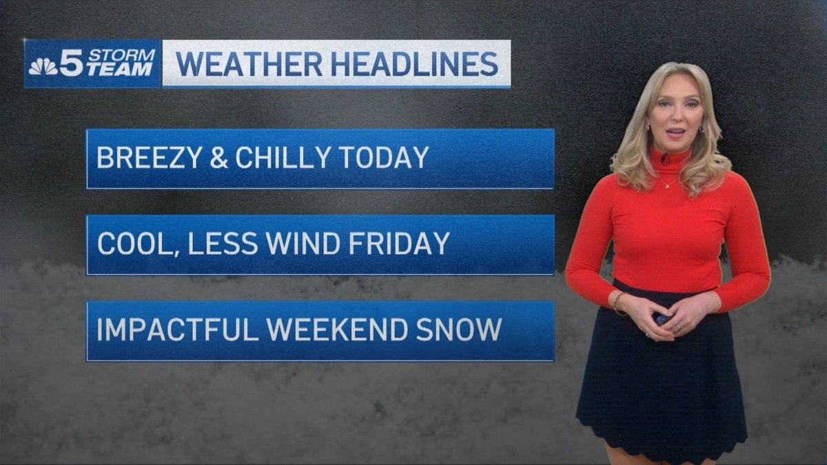 Thursday morning forecast: Cool, breezy day on tap – NBC Chicago