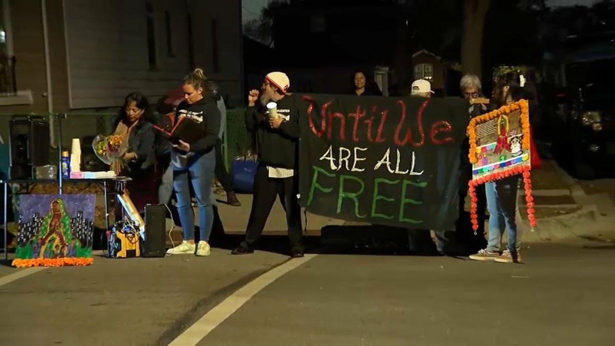 New signs federal immigration operations may be slowing down in the Chicago area were visible on what was a day of conflict but also celebration.