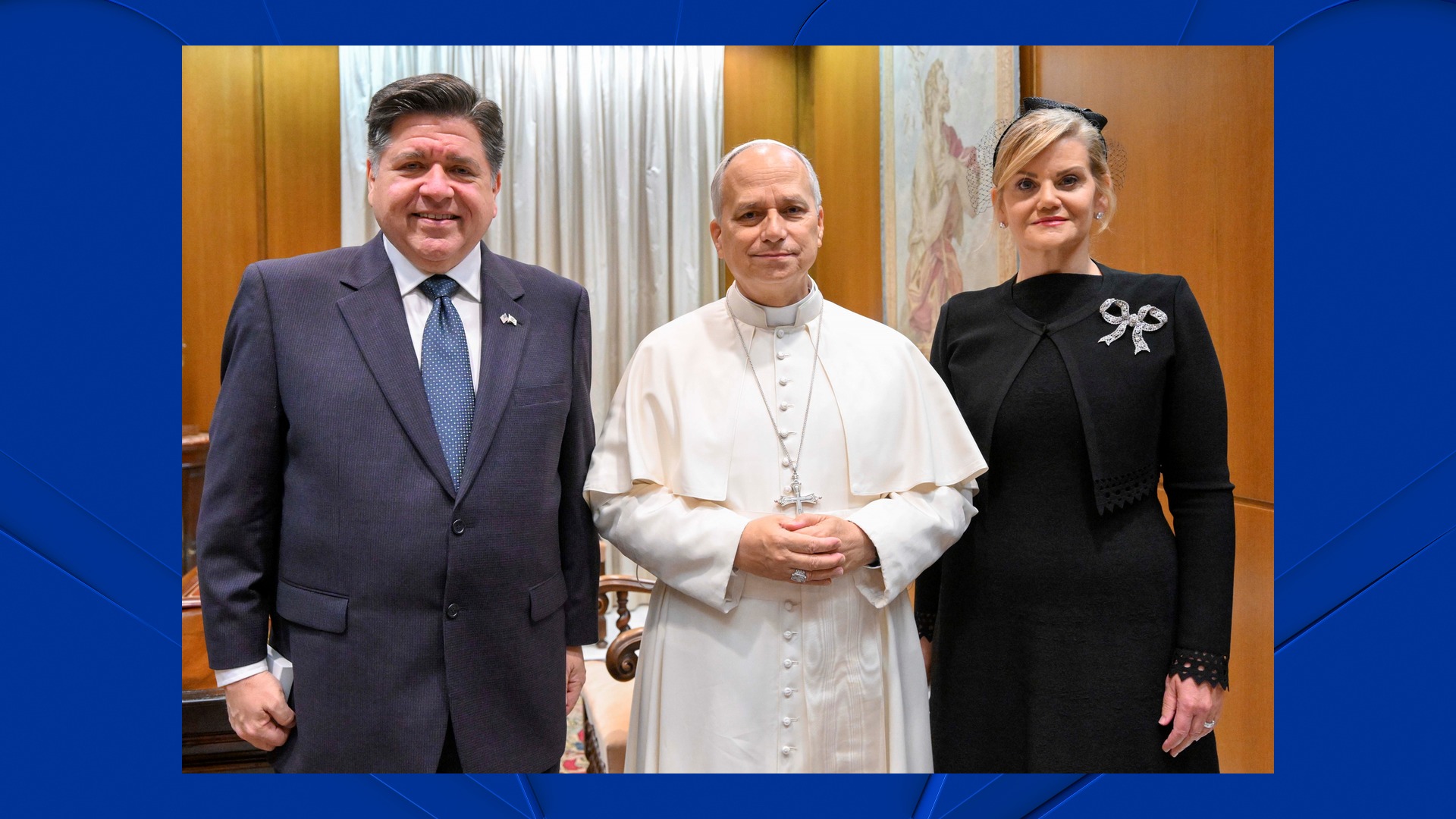 NBC 5 Exclusive: Pritzker holds private meeting with Pope Leo XIV in Rome