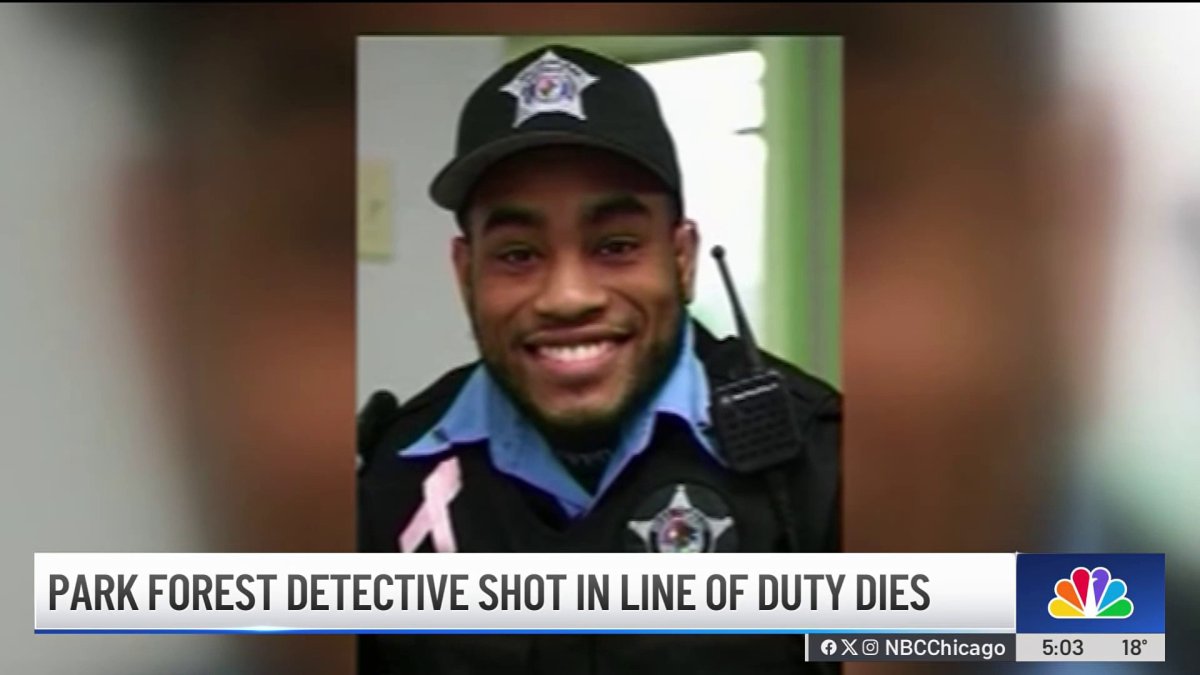 Park Forest detective shot in line of duty dies – NBC Chicago