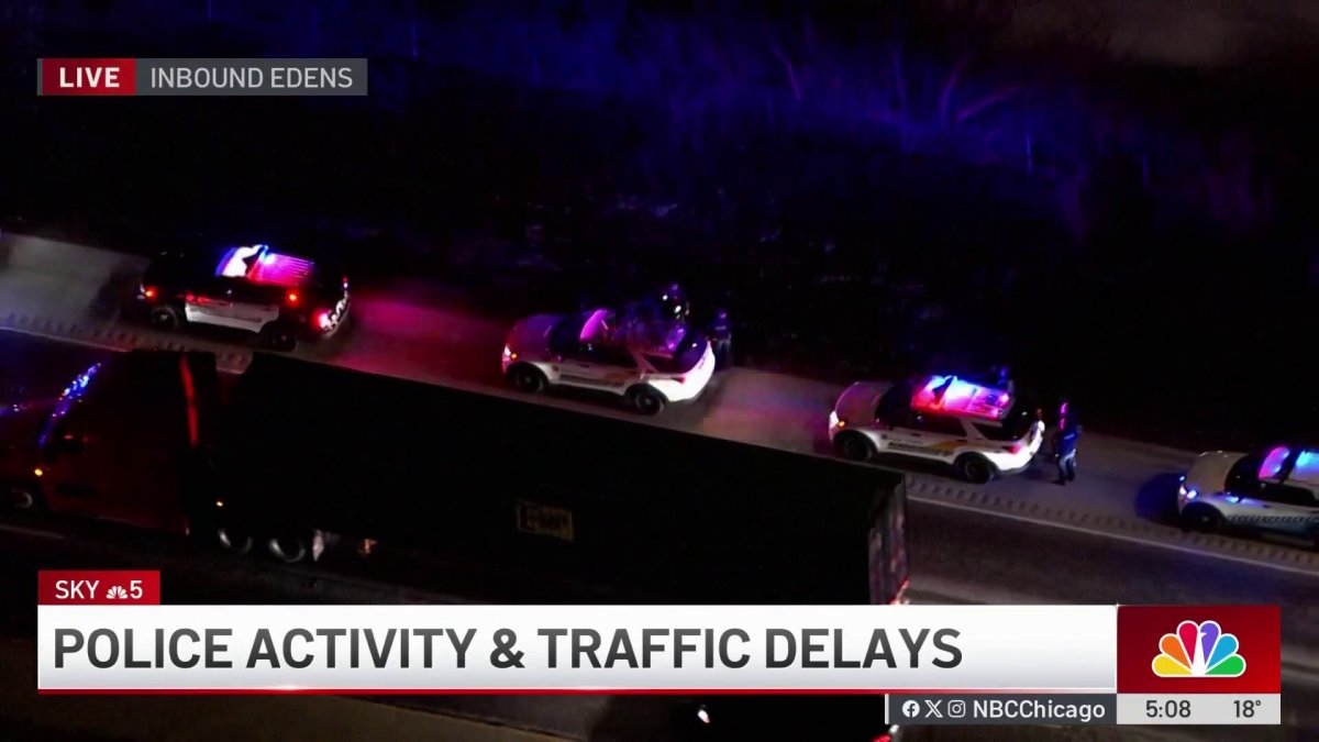 Police activity leads to major delays on Edens Expressway – NBC Chicago