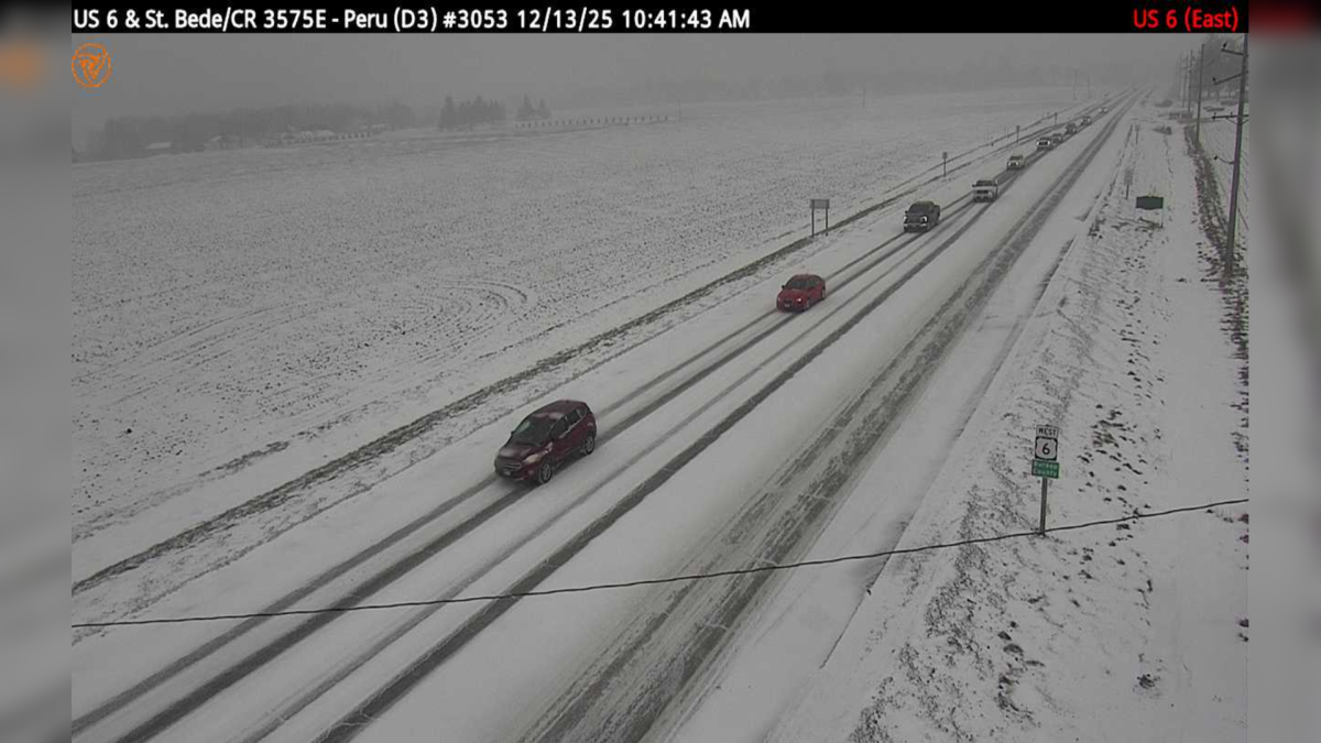 Slick road conditions likely as snow sweeps across part of the Chicago area