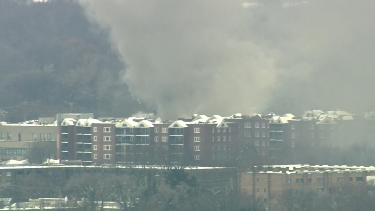 Large plume of smoke billows from fire on Chicagos far northwest side