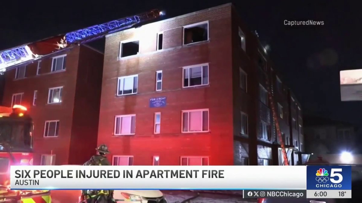 Several children among 6 injured in Austin apartment fire – NBC Chicago