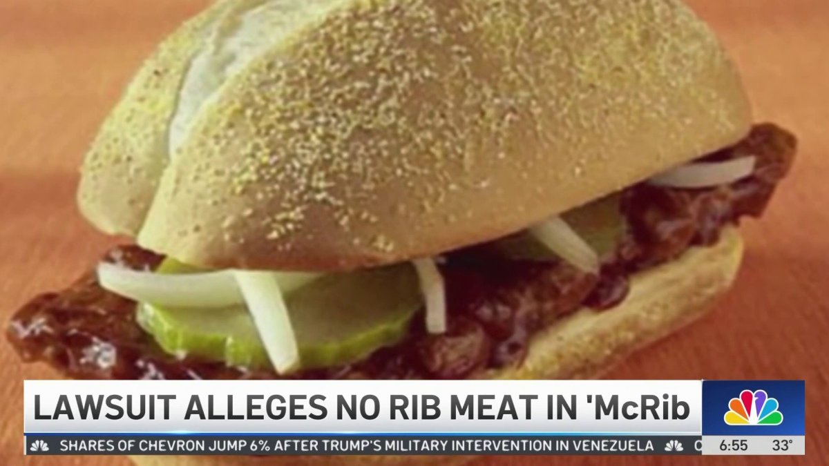 McDonald's McRib sandwich ‘doesn't contain any actual rib meat,' lawsuit claims