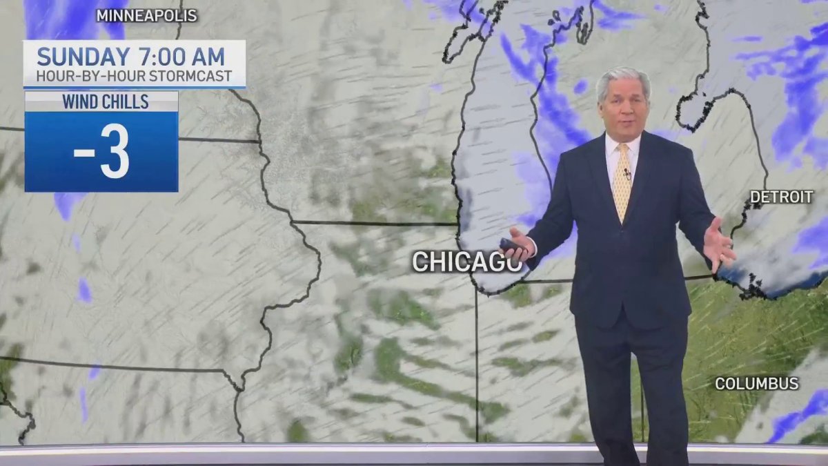 Chicago forecast: Frigid temperatures, snow showers possible Sunday
