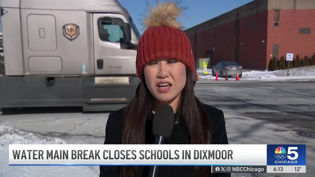 Water main break in suburban Dixmoor forces two schools to close – NBC ...