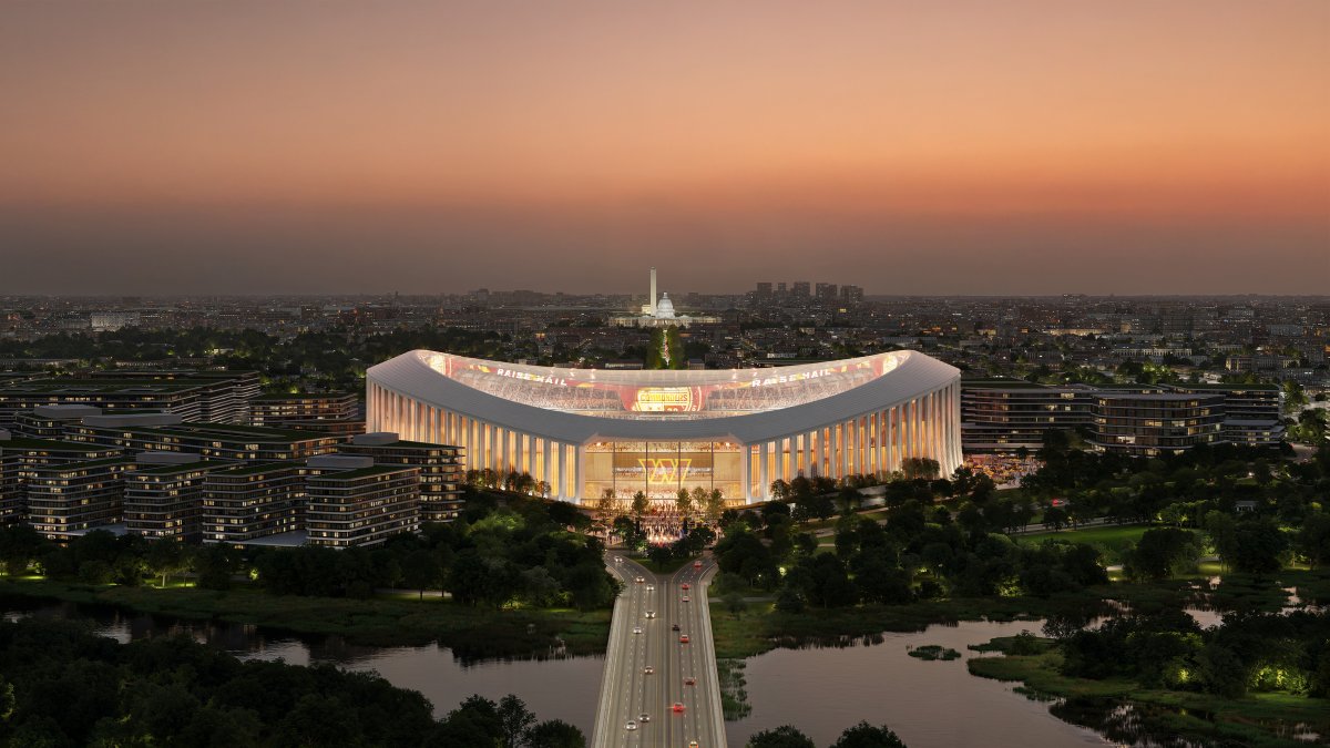 Commanders reveal first designs for domed stadium in D.C.