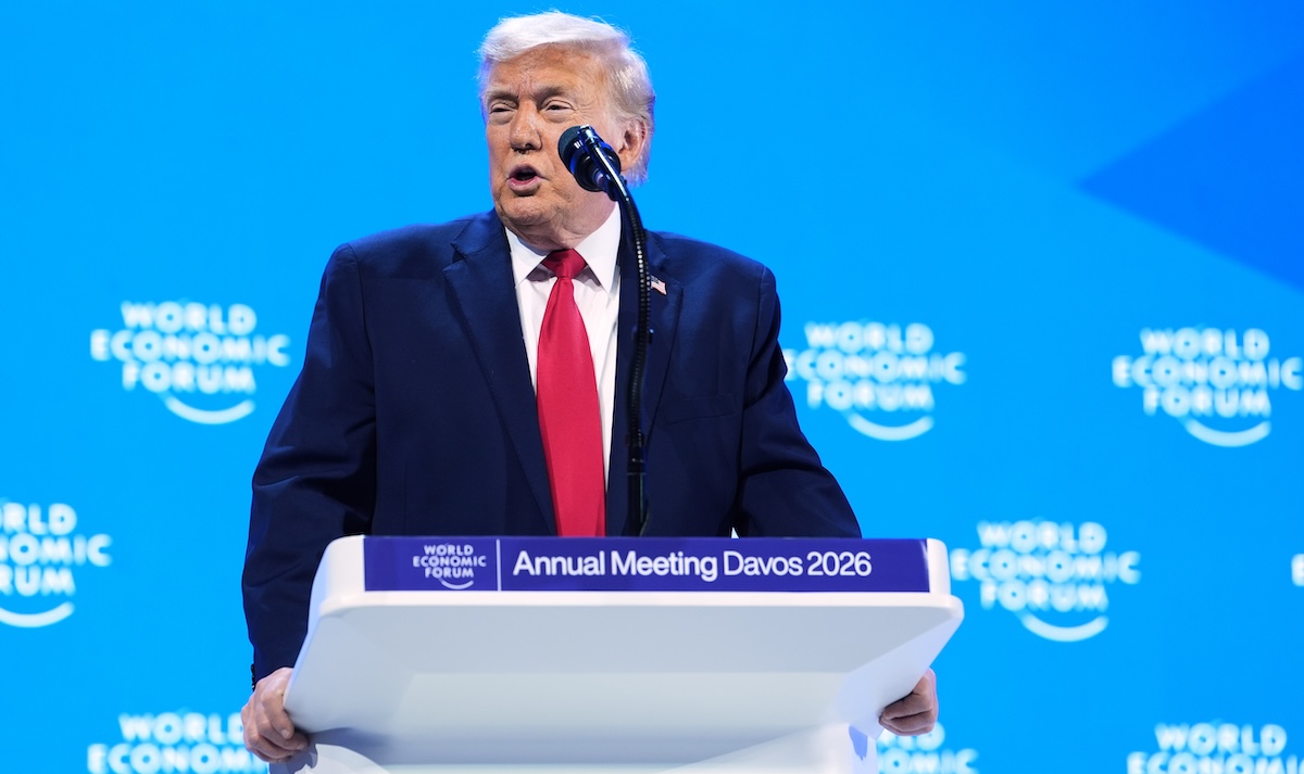 Trump says he won't use force to acquire Greenland in Davos speech