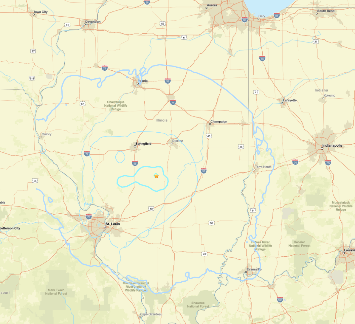Where is Ohlman, Illinois? Here's map of where the earthquake struck