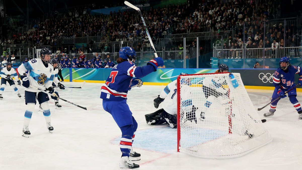 HIGHLIGHT: Taylor Heise scores against Finland in Olympic debut