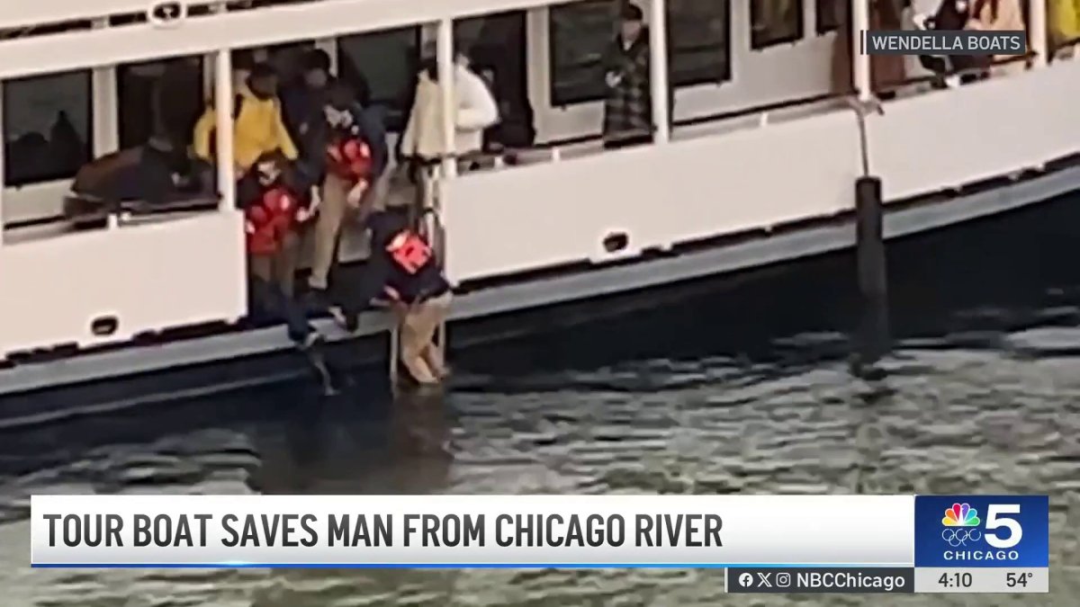 Man rescued from Chicago River by Wendella boat crew – NBC Chicago