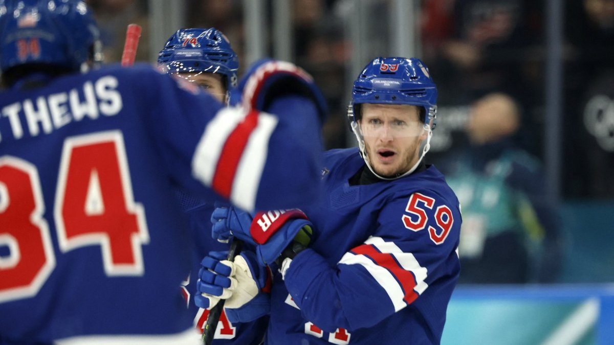 HIGHLIGHTS: Jake Guentzel's third-period goal against Denmark