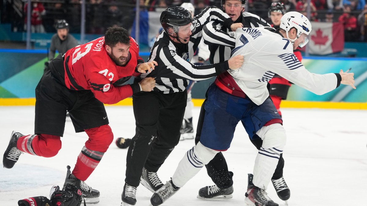 NHL star Tom Wilson gets ejected after Olympics hockey fight NHL star Tom Wilson gets ejected after Olympics hockey fight