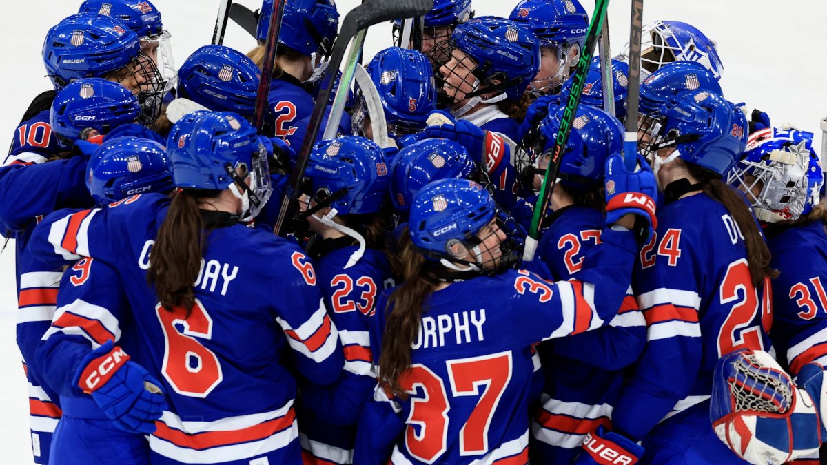 President Trump, in a call congratulating the U.S. men's hockey team, appeared to make a joke about the women's team that has sparked outrage on social media.