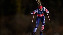 Jessie Diggins competes