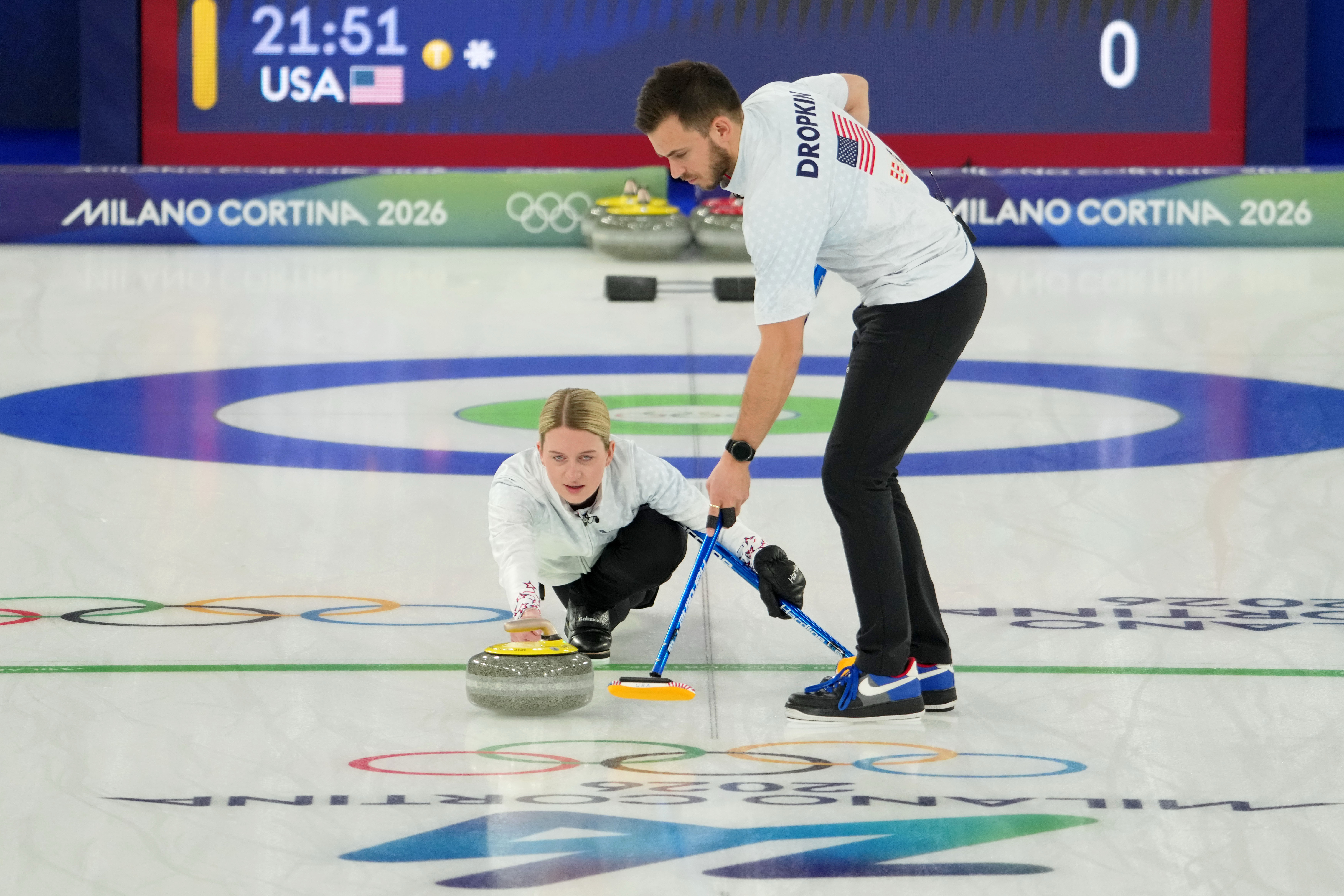 Team USA falls in mixed doubles curling gold medal game vs. Sweden