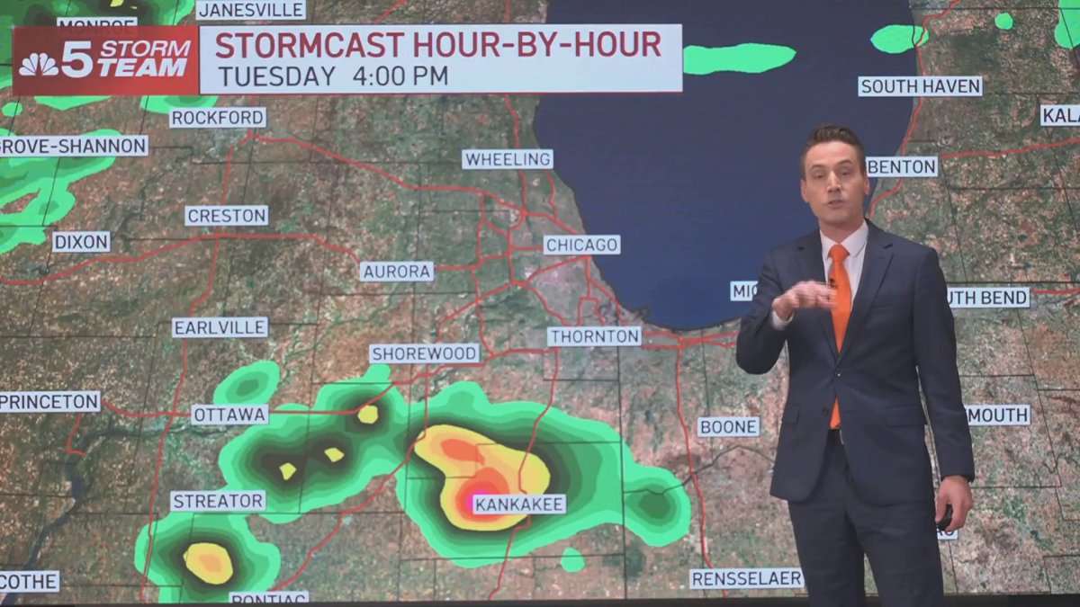 Chicago weather: Severe storms, tornadoes possible Tuesday – NBC Chicago