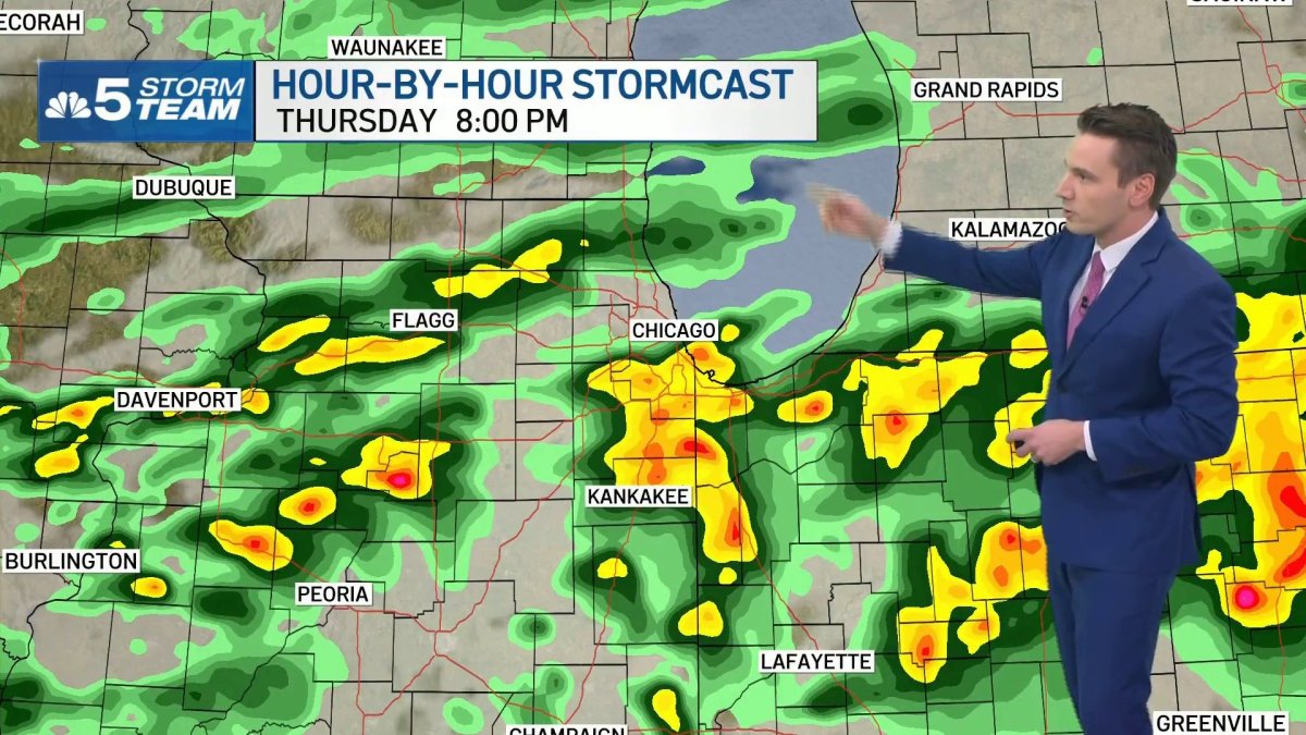 Chicago forecast: Strong-to-severe storms possible Thursday – NBC Chicago