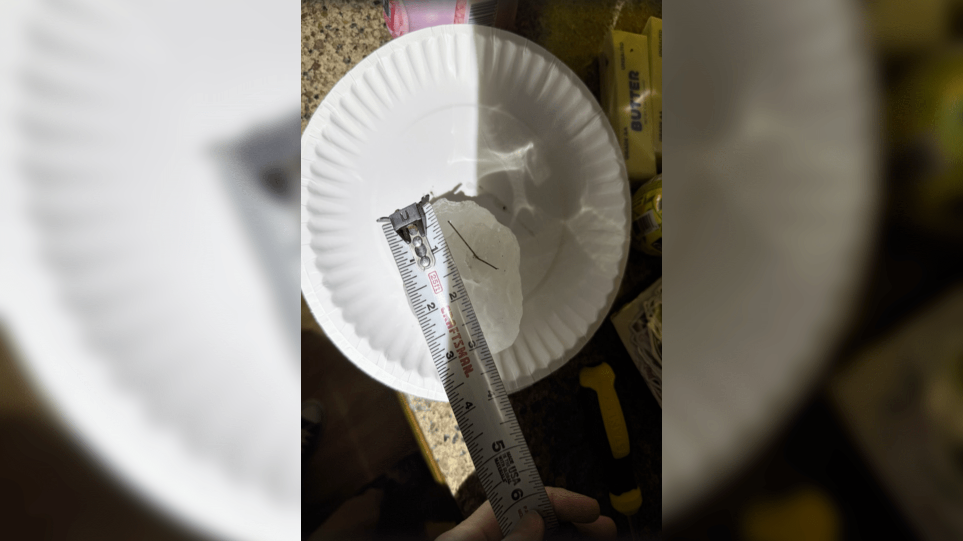 Photos show ‘destructive,' baseball-sized hail as storms slam the Chicago area